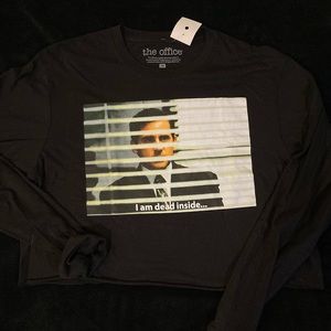 The Office Michael Scott Medium Long Sleeve Cropped Unused Tags On